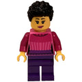 fig-012802 – Woman, Dark Pink Sweater, Dark Purple Legs