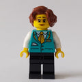 fig-012809 – Train Conductor, Dark Turquoise Vest, Reddish Brown Hair, Glasses