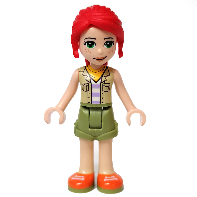 fig-012827 – Mia - Bright Light Yellow Jacket, Olive Green Skirt