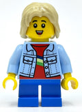 fig-012848 – Kid - Bright Light Blue Torso, Blue Legs, Tan Hair