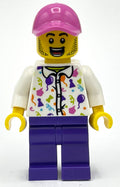 fig-012875 – White Torso, Dark Purple Legs, Dark Pink Cap