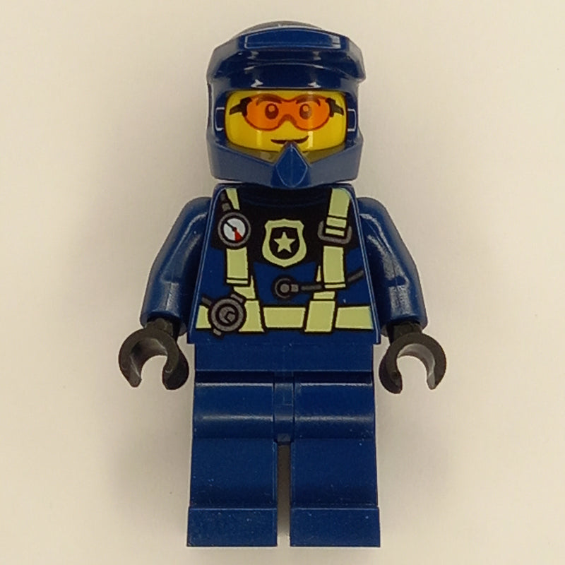 fig-012887 – Police Officer - Dark Blue Torso, Legs and Helmet
