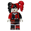 fig-013078 – Harley Quinn in Black and Red Jester Outfit, Black/Red Hair