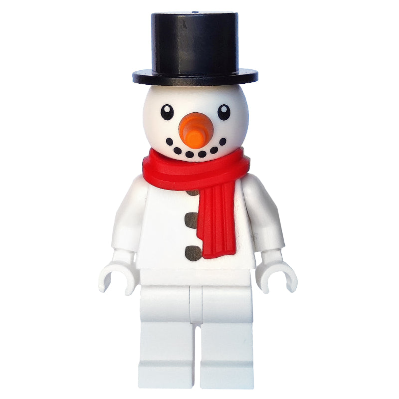 fig-013082 – Snowman - Red Scarf, Black Hat, Mask