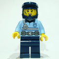 fig-013179 – Police Officer - Bright Light Blue Torso, Dark Blue Legs and Helmet