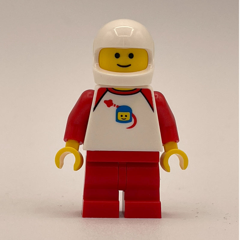 fig-013190 – Red Medium Legs, White Torso, Classic Space Helmet