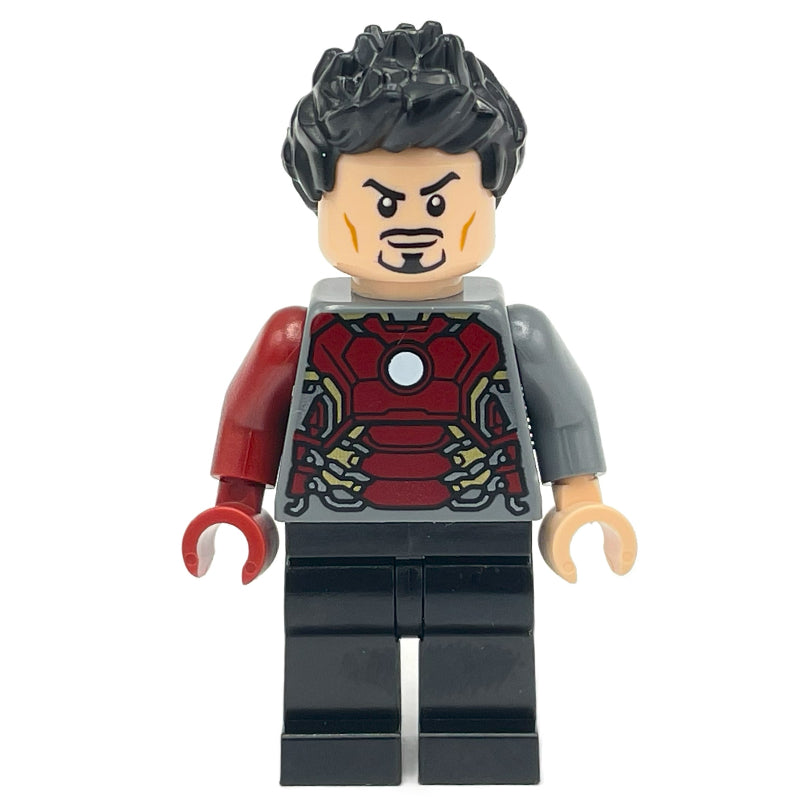 fig-013192 – Tony Stark Transforming into Iron Man, Dark Bluish Grey Torso