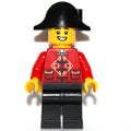 fig-013229 – Red Torso, Black Legs, Black Bicorne, Hearing Aid