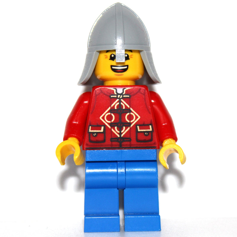 fig-013230 – Red Torso, Blue Legs, Knight Helmet