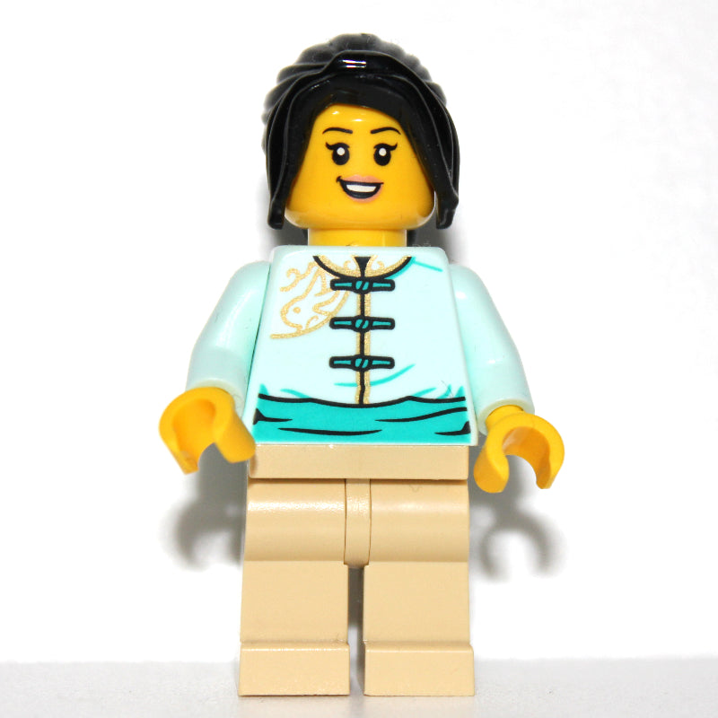 fig-013232 – Light Aqua Torso, Tan Legs, Long Black Hair