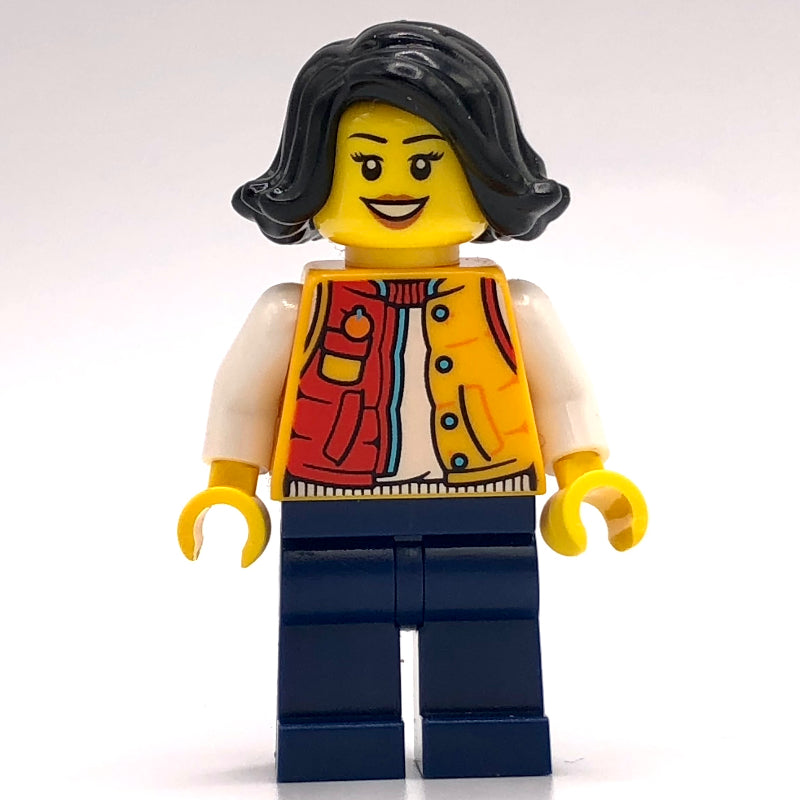 fig-013241 – Orange Torso, Dark Blue Legs, Black Hair