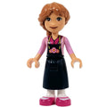 fig-013278 – Fiona - Bright Pink Shirt, Dark Blue Apron