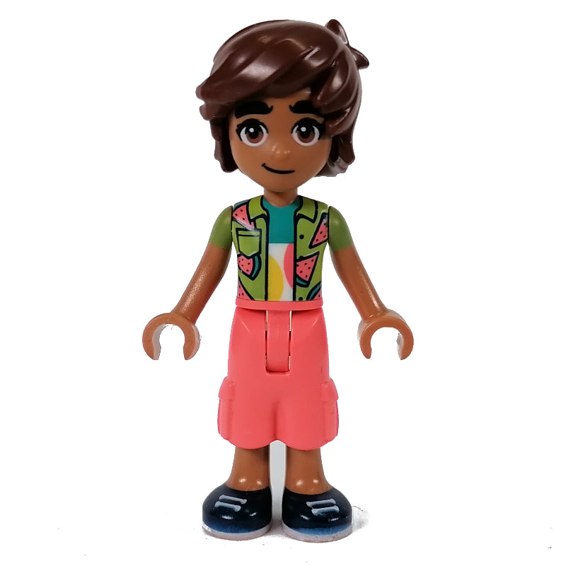 fig-013289 – Leo - Lime Shirt, Coral Pants