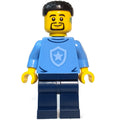 fig-013320 – Police Officer, Sweater with Police Badge, Black Hair, Goatee and Hearing Aid
