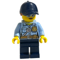 fig-013328 – Police Officer, Bright Light Blue Shirt, Dark Blue Legs and Cap