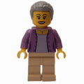 fig-013344 – Woman, Lavender Top, Tan Legs, Light Bluish Gray Hair