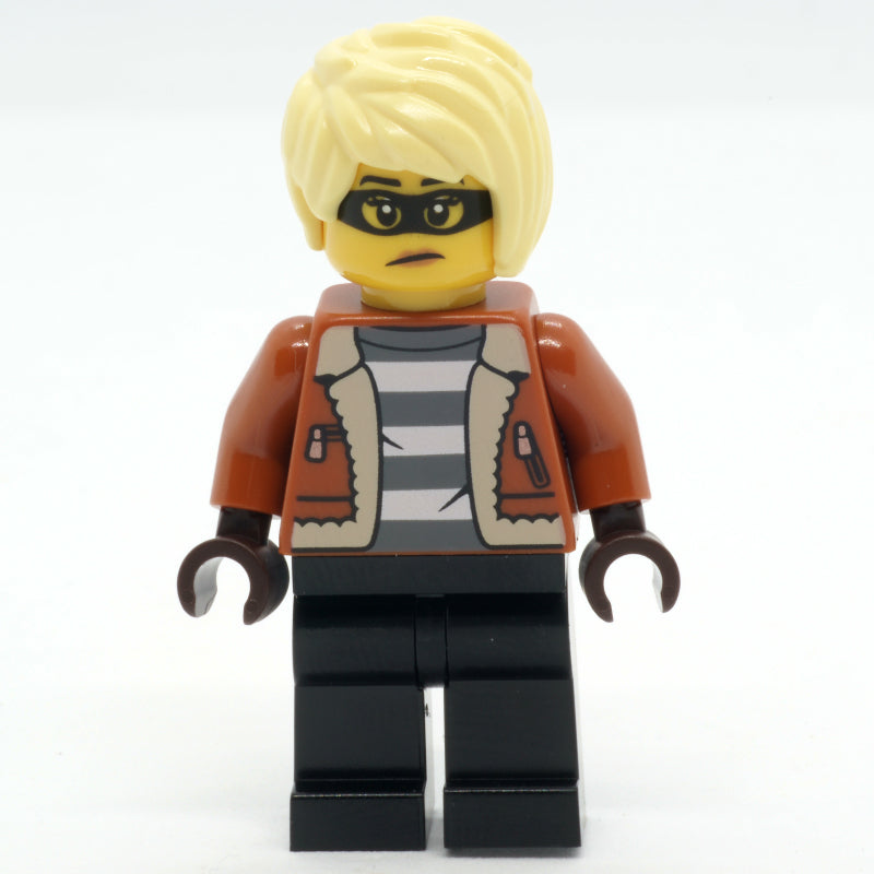 fig-013349 – Criminal, Dark Orange Jacket, Black Legs, Bright Light Yellow Hair
