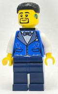 fig-013488 – Bass Player - Blue Torso, Dark Blue Legs, Black Hair, Black Neck Bracket