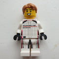 fig-013524 – Race Driver, White Race Suit with 'Porsche'