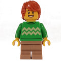 fig-013558 – Bright Green Torso, Dark Tan Medium Legs, Dark Orange Hair