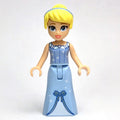 fig-013559 – Cinderella - Bright Light Blue Dress, White Under-Dress - Thin Hinge, Hair Band