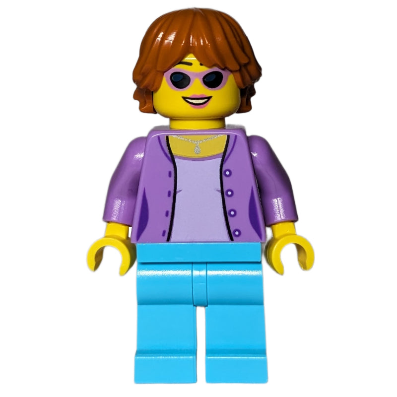 fig-013638 – Medium Lavender Torso, Medium Azure Legs, Dark Orange Hair