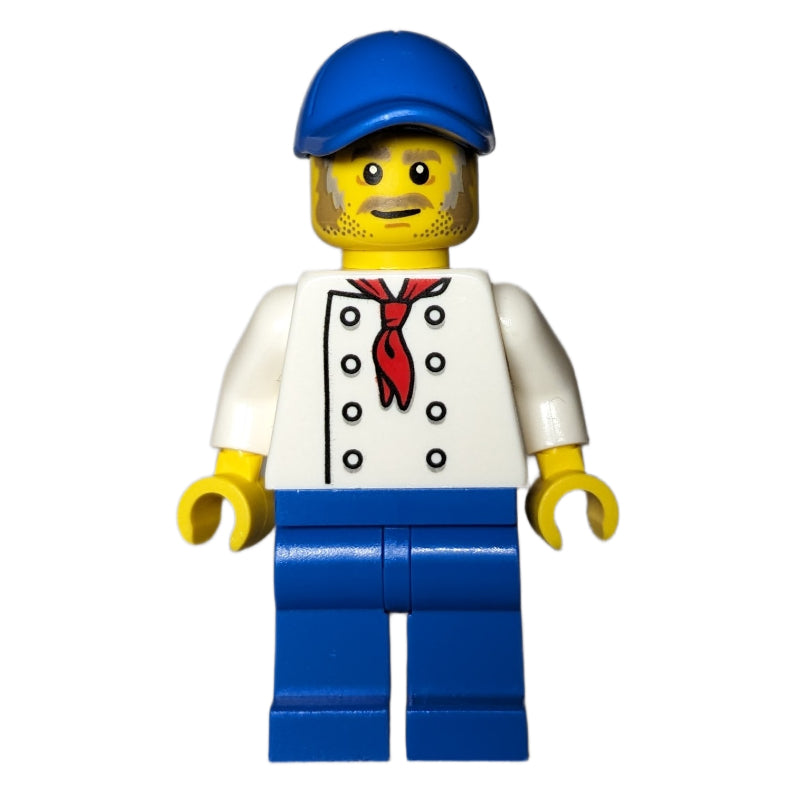 fig-013640 – Chef, White Torso, Blue Legs, Blue Cap