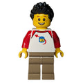 fig-013644 – White Torso, Dark Tan Legs, Black Hair