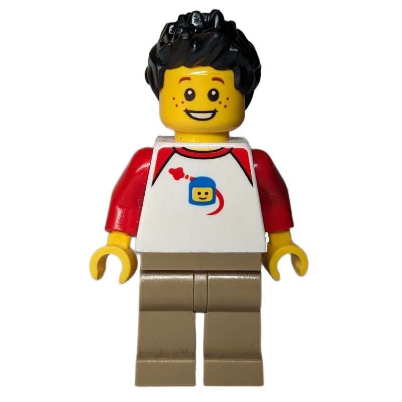 fig-013644 – White Torso, Dark Tan Legs, Black Hair