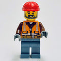 fig-013761 – Construction Worker, Orange Safety Jacket, Sand Blue Legs, Red Hard Hat (Gary Gangway)