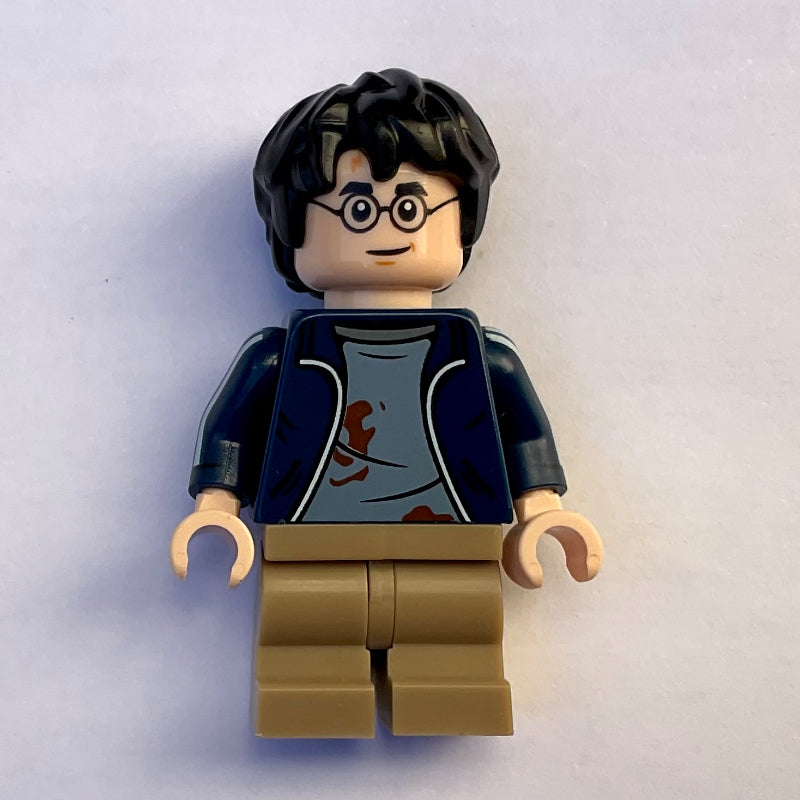 fig-013821 – Harry Potter, Dark Blue Jacket Dirty, Medium Legs, Printed Arms