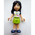fig-013926 – Liann - White Top, Lime Skirt