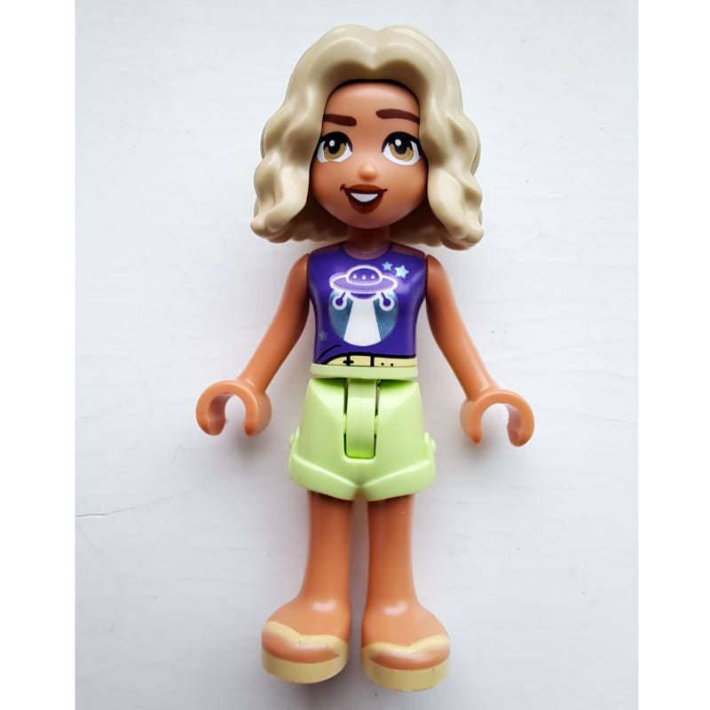 fig-013930 – Nova - Dark Purple Top, Yellowish Green Skirt