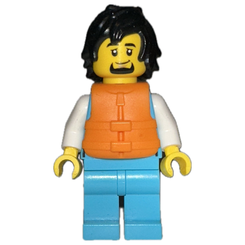 fig-013977 – Ocean Explorer, Medium Azure Suit, Orange Life Vest