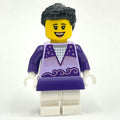 fig-013982 – Ice Skater, Dark Purple and Medium Lavender Torso, Medium White Legs