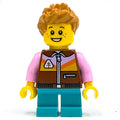 fig-013983 – Boy, Reddish Brown Jacket, Dark Turquoise Legs