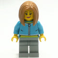 fig-013989 – Woman, Medium Azure Torso, Flat Silver Legs, Medium Nougat Hair