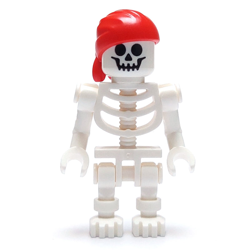 fig-014121 – Skeleton, Standard Face, Red Bandana Hat, Bent Arms