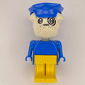fig-014133 – Boris Bulldog, White Head, Blue Torso, Yellow Legs, Blue Police Hat