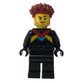 fig-014232 – Race Driver - Black Torso, Black Legs, Dark Red Hair
