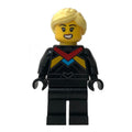 fig-014234 – Race Driver - Black Torso, Black Legs, Bright Light Yellow Hair