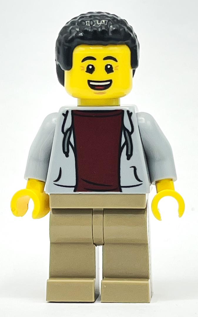 fig-014235 – Light Bluish Grey Torso, Dark Tan Legs, Black Hair
