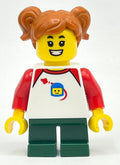 fig-014239 – Kid - White Torso, Dark Green Legs, Dark Orange Hair