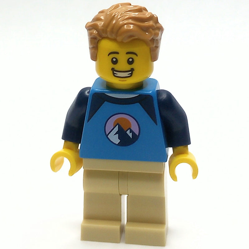 fig-014243 – Dark Azure Torso, Tan Legs, Medium Nougat Hair