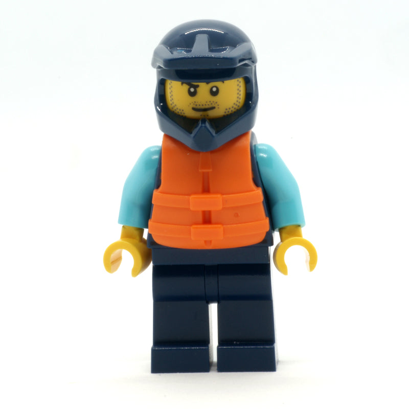 fig-014270 – Ocean Explorer, Man, Dark Blue Wetsuit and Helmet, Live Jacket