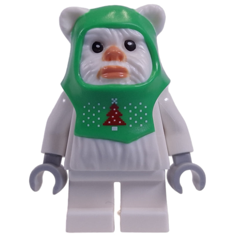 fig-014274 – Ewok, White, Bright Green Hood