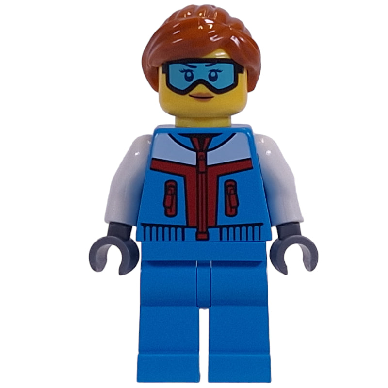 fig-014276 – Dark Azure Torso, Dark Azure Legs, Dark Orange Hair, Goggles