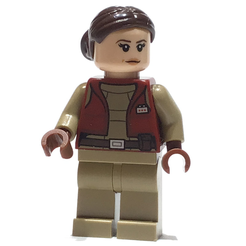 fig-014306 – Padme Amidala / Naberrie, Dark Red Senator Outfit, Bun Hair