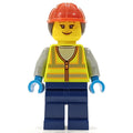 fig-014321 – Ground Crew, Vibrant Yellow Safety Vest, Ponytail