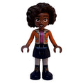 fig-014332 – Aliya - Orange Coat, Dark Blue Skirt